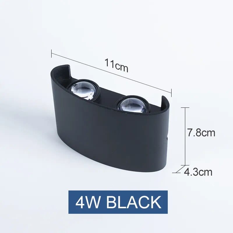 Applique murale LED extérieure étanche IP65 | Marco Lucetti 4W / Blanc chaud (2700-3500K)