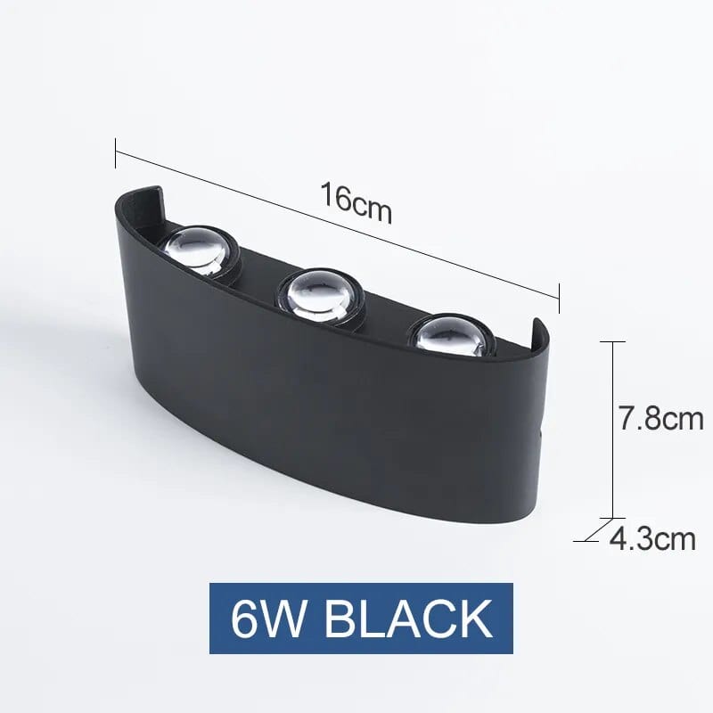 Applique murale LED extérieure étanche IP65 | Marco Lucetti 6W / Blanc chaud (2700-3500K)