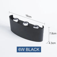 Applique murale LED extérieure étanche IP65 | Marco Lucetti 6W / Blanc chaud (2700-3500K)