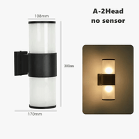 Applique Murale LED Extérieure Haut Vers Bas "Verre Aluminium" | Marco Lucetti