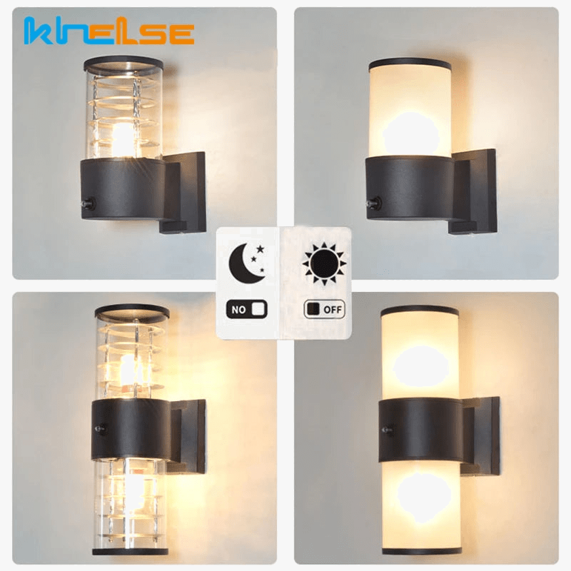 Applique Murale LED Extérieure Haut Vers Bas "Verre Aluminium" | Marco Lucetti