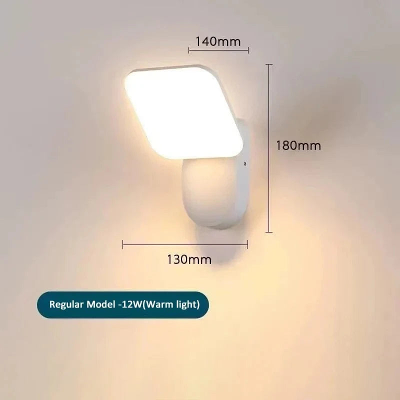 Applique Murale LED Extérieure Villa Cour Jardin - Éclairage Étanche | Marco Lucetti Lumière neutre / S blanc régulier