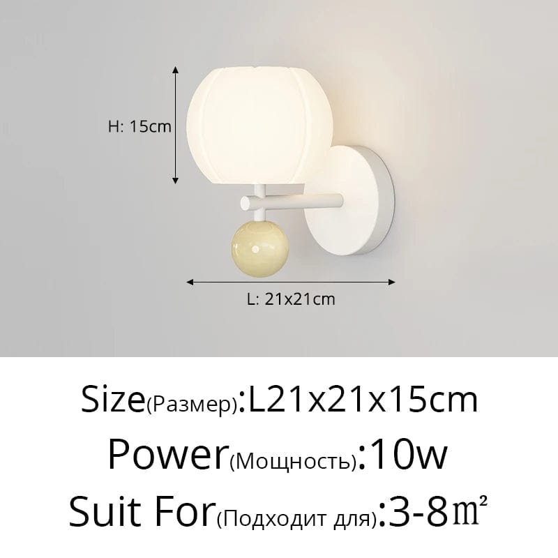 Applique Murale LED Fleur Avec Abat-Jour Pour Hôtel et Salon | Marco Lucetti