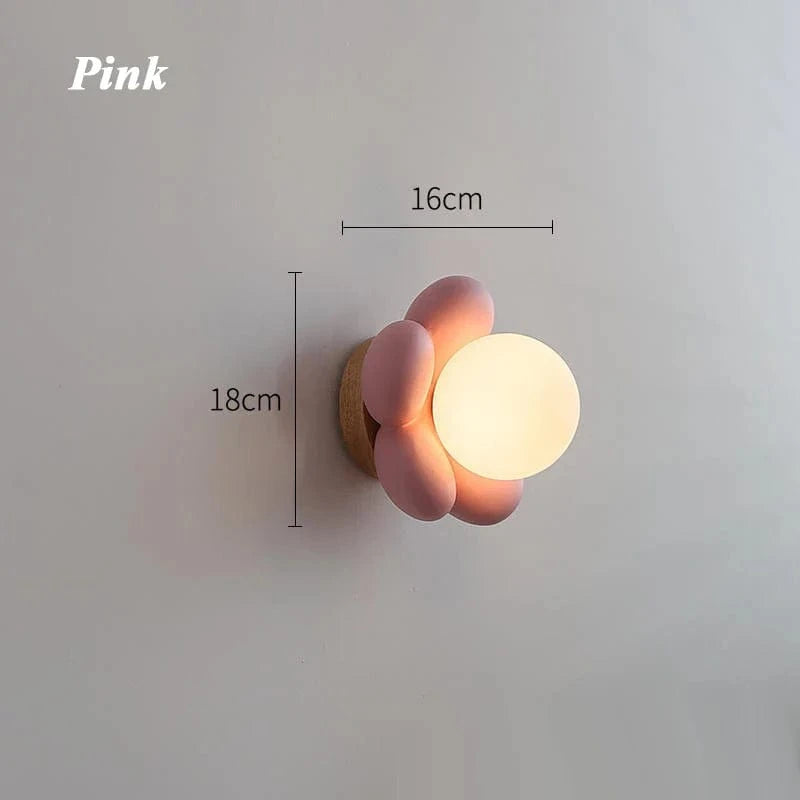 Applique murale LED Fleur en résine | Marco Lucetti Rose / 3 couleurs