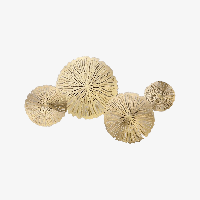 Applique murale LED fleurs dorées ou cuivrées | Marco Lucetti