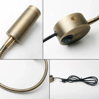 Applique murale LED flexible à col de cygne avec cordon d'alimentation | Marco Lucetti