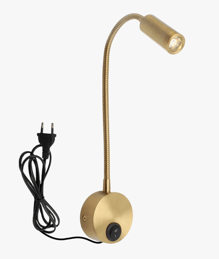 Applique murale LED flexible à col de cygne avec cordon d'alimentation | Marco Lucetti