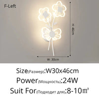 Applique murale LED Full Spectrum : Protection des Yeux, Tricolore & Créative | Marco Lucetti 1836 Blanc Gauche / 3 couleurs sans télécommande