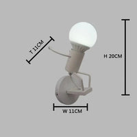 Applique Murale LED G80 Décoration Nordique pour Enfants - Nordic Glow | Marco Lucetti Plongée Blanc / Blanc chaud