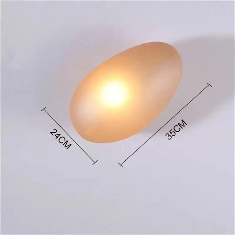 Applique Murale LED Galets Verre - Style Moderne - Éclairage Intérieur | Marco Lucetti A-Ambre / Blanc chaud (2700-3500K)