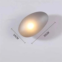 Applique Murale LED Galets Verre - Style Moderne - Éclairage Intérieur | Marco Lucetti A-Gris / Blanc chaud (2700-3500K)