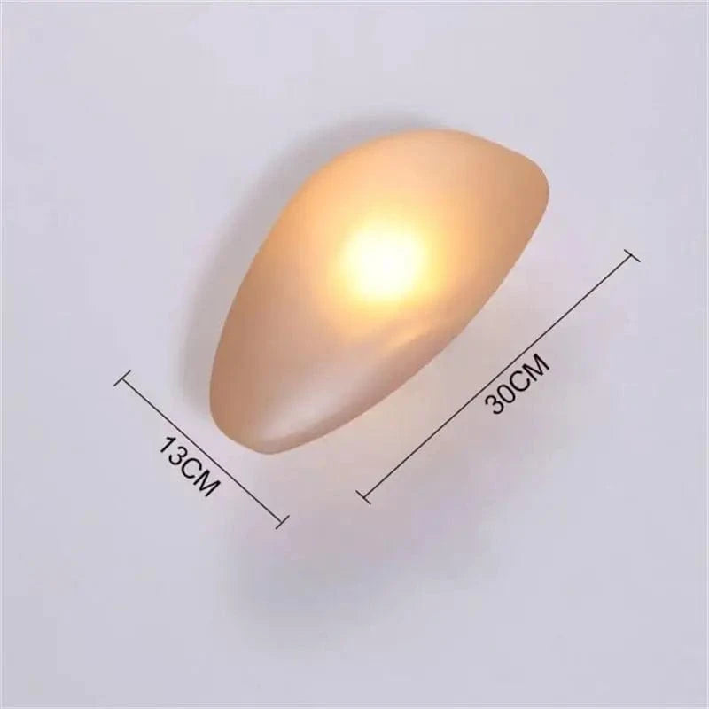 Applique Murale LED Galets Verre - Style Moderne - Éclairage Intérieur | Marco Lucetti B-Ambre / Blanc chaud (2700-3500K)