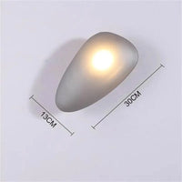 Applique Murale LED Galets Verre - Style Moderne - Éclairage Intérieur | Marco Lucetti B-Gris / Blanc chaud (2700-3500K)