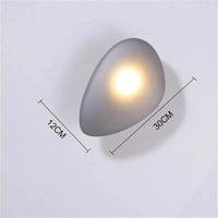 Applique Murale LED Galets Verre - Style Moderne - Éclairage Intérieur | Marco Lucetti C-Gris / Blanc chaud (2700-3500K)