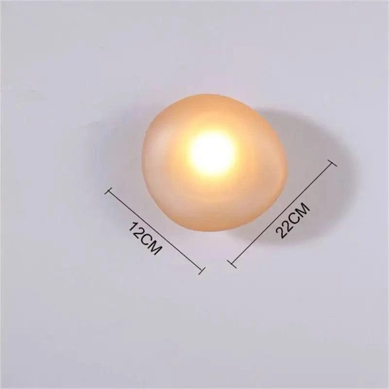 Applique Murale LED Galets Verre - Style Moderne - Éclairage Intérieur | Marco Lucetti D-Ambre / Blanc chaud (2700-3500K)