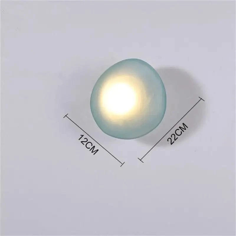 Applique Murale LED Galets Verre - Style Moderne - Éclairage Intérieur | Marco Lucetti D-Bleu / Blanc chaud (2700-3500K)