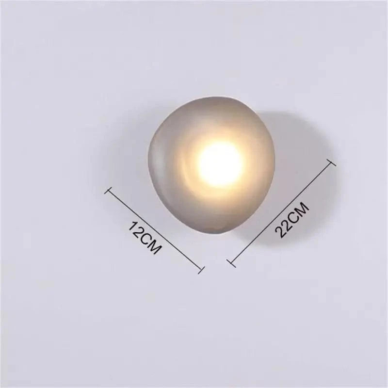 Applique Murale LED Galets Verre - Style Moderne - Éclairage Intérieur | Marco Lucetti D-Gris / Blanc chaud (2700-3500K)