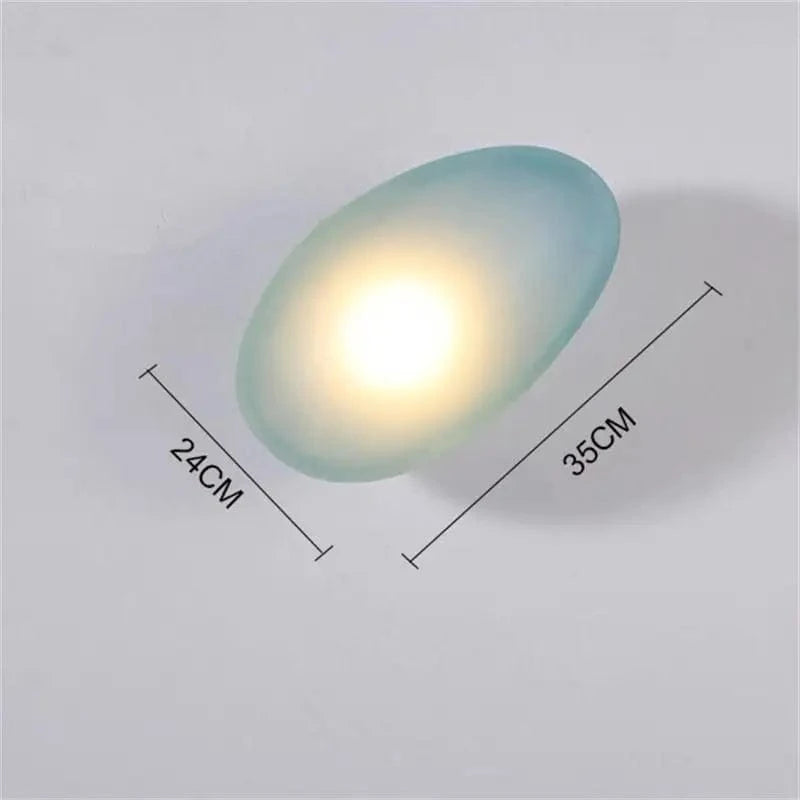 Applique Murale LED Galets Verre - Style Moderne - Éclairage Intérieur | Marco Lucetti Un bleu / Blanc chaud (2700-3500K)