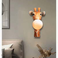 Applique Murale LED Girafe Dessin Animé pour Enfant - Luminaires Ludiques | Marco Lucetti