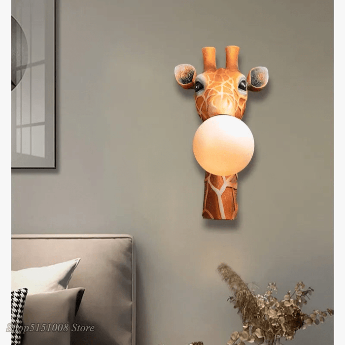 Applique Murale LED Girafe Dessin Animé pour Enfant - Luminaires Ludiques | Marco Lucetti