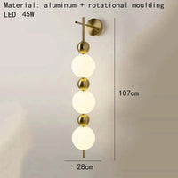 Applique murale LED Gold en métal | Marco Lucetti A-3 Lumières