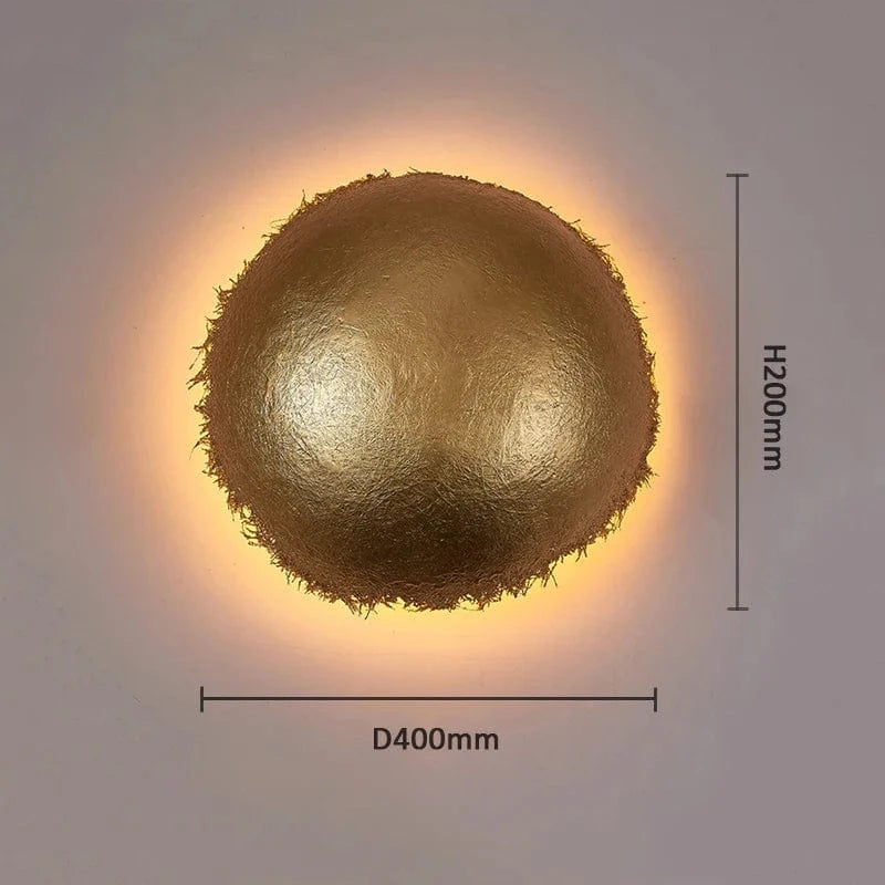 Applique murale LED "Golden Leaf" style américain pour décoration de magasin et restaurant | Marco Lucetti