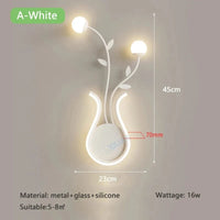 Applique murale LED "Green Leaf" | Marco Lucetti A blanc / Lumière blanche