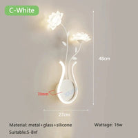 Applique murale LED "Green Leaf" | Marco Lucetti C Blanc / Lumière blanche