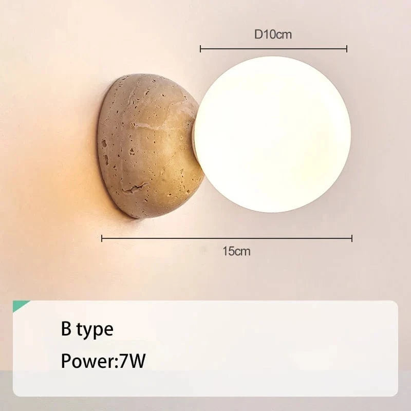 Applique Murale LED "Grotte de Pierre Nordique" | Marco Lucetti Type B