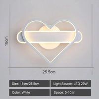 Applique murale LED Heart: Simple et moderne | Marco Lucetti Blanc / Blanc chaud (2700-3500K)