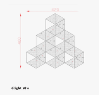 Applique murale LED "Honeycomb Glow" en acier inoxydable doré, pour une ambiance lumineuse postmoderne. | Marco Lucetti