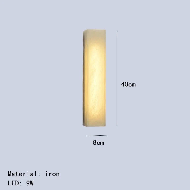 Applique murale LED Imitation Marbre Cuboïde avec Variateur d'Intensité Livraison Directe | Marco Lucetti 40 cm / 3 modifiable