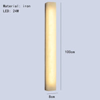 Applique murale LED Imitation Marbre Fer Cuboïde | Marco Lucetti 100 cm / 3 modifiable