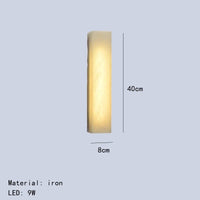 Applique murale LED Imitation Marbre Fer Cuboïde | Marco Lucetti 40 cm / 3 modifiable