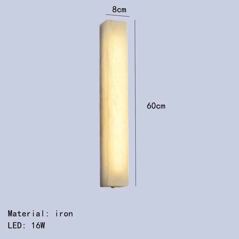 Applique murale LED Imitation Marbre Fer Cuboïde | Marco Lucetti 60 cm / 3 modifiable