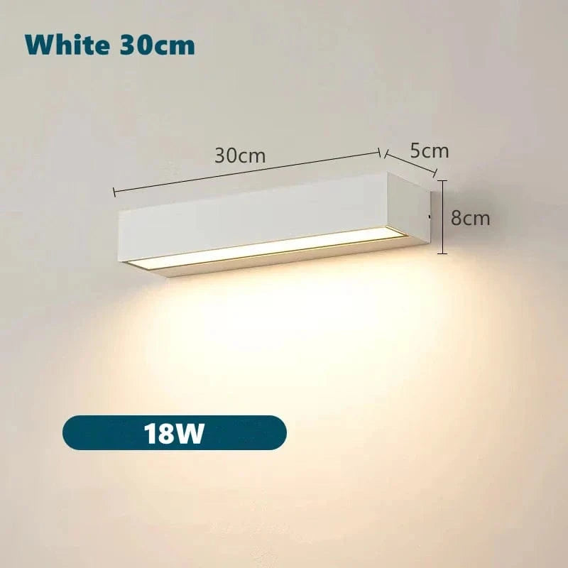 Applique murale LED imperméable d'extérieur pour jardin et garage - Luminex | Marco Lucetti Blanc chaud 3000K / Blanc 30cm