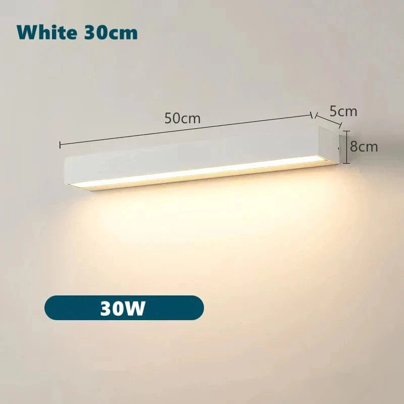 Applique murale LED imperméable d'extérieur pour jardin et garage - Luminex | Marco Lucetti Blanc chaud 3000K / Blanc 50cm