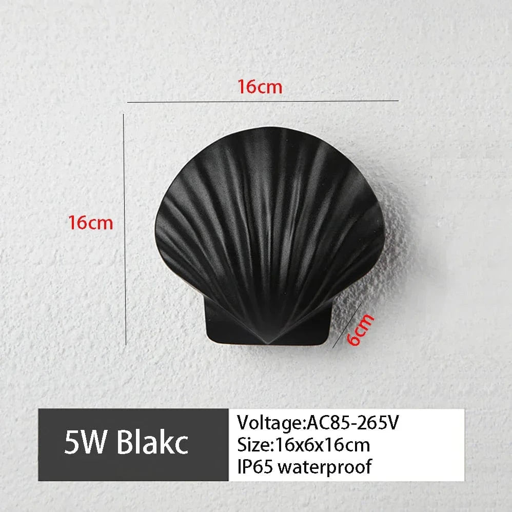 Applique Murale LED Imperméable Design Moderne pour Extérieur - Élégance Lumineuse | Marco Lucetti Blanc chaud / L-noir-5W