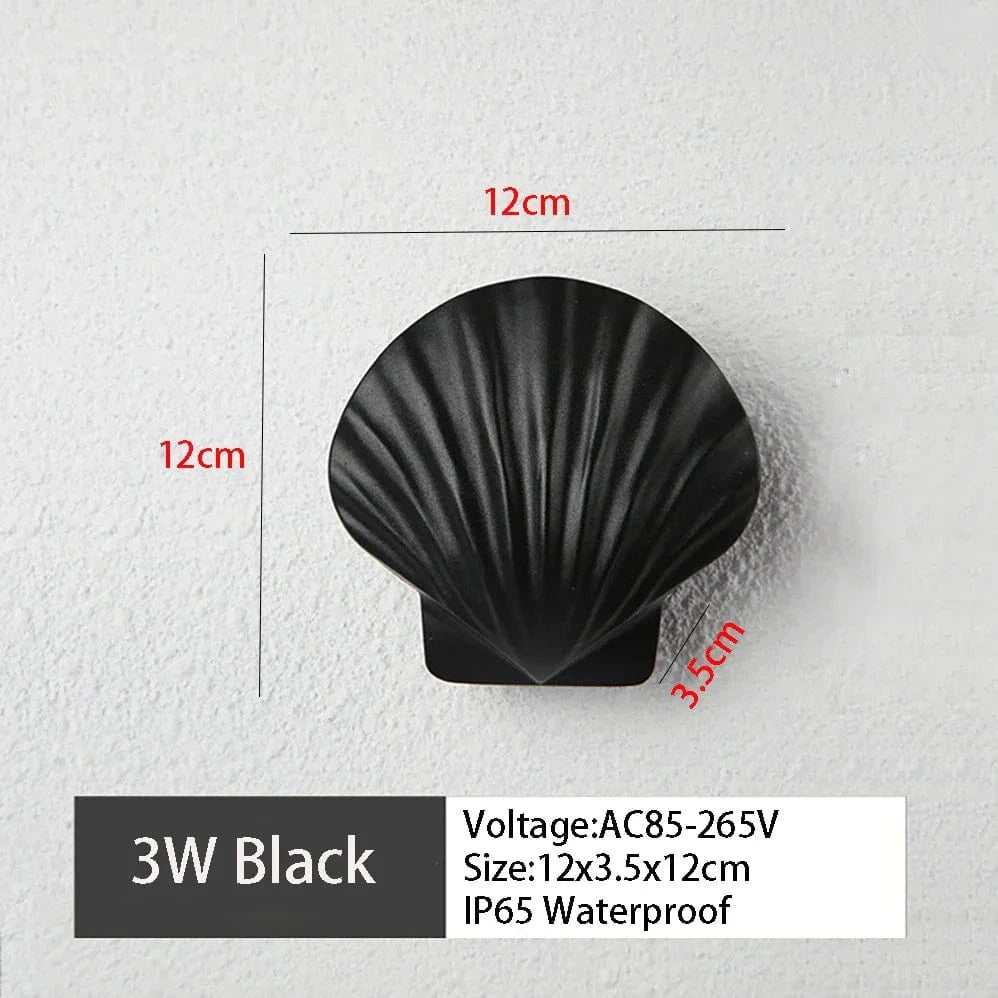 Applique Murale LED Imperméable Design Moderne pour Extérieur - Élégance Lumineuse | Marco Lucetti Blanc chaud / S-noir-3W