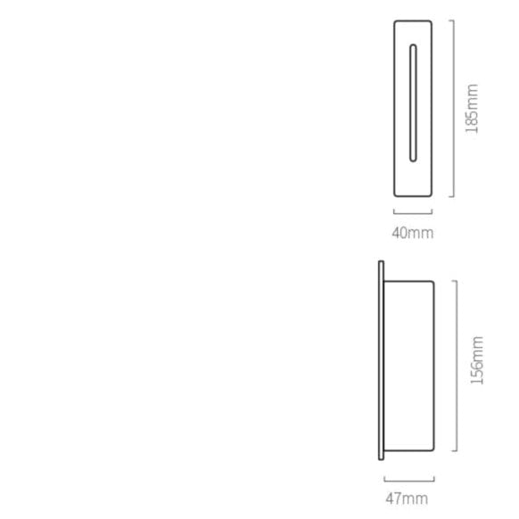 Applique murale LED imperméable Lorga - Luminosité en intérieur et extérieur | Marco Lucetti