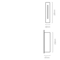 Applique murale LED imperméable Lorga - Luminosité en intérieur et extérieur | Marco Lucetti