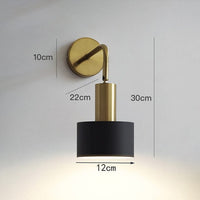 Applique murale LED industrielle - Style spot Rhea | Marco Lucetti Noir