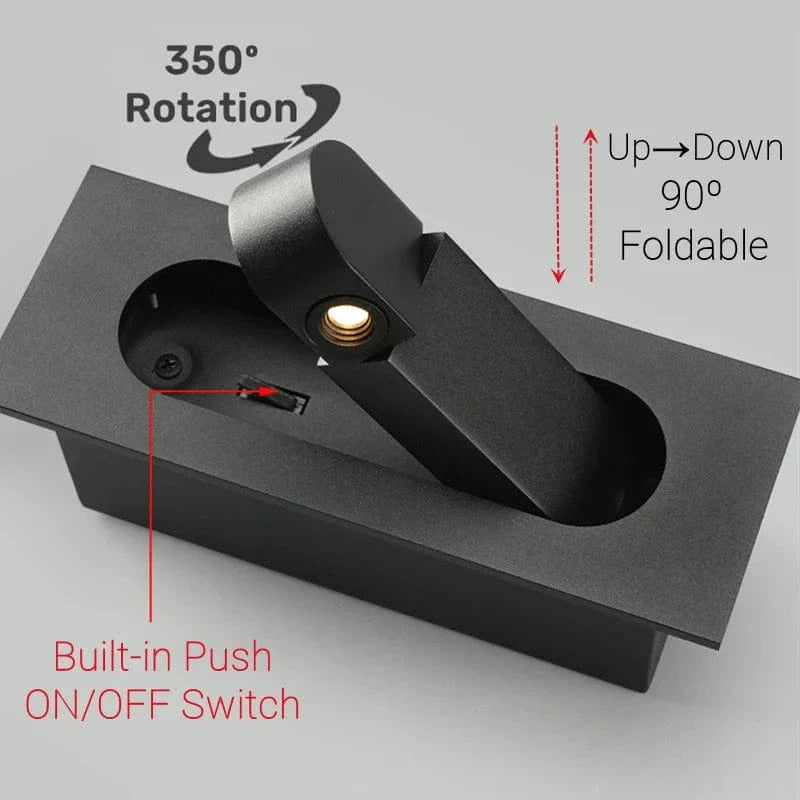 Applique murale LED intégrée nordique 3W - Design scandinave | Marco Lucetti