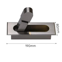 Applique murale LED intégrée nordique 3W - Lumina | Marco Lucetti Nickel rectangulaire / Blanc chaud (2700-3500K)