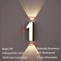 Applique murale LED intérieure et extérieure - Design minimaliste | Marco Lucetti Blanc chaud 3000K / 1