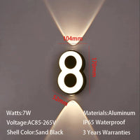 Applique murale LED intérieure et extérieure - Design minimaliste | Marco Lucetti Blanc chaud 3000K / 8