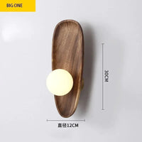 Applique murale LED japonaise en bois massif | Marco Lucetti A gros