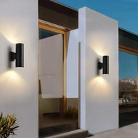 Applique murale LED jardin Villa - Éclairage mural extérieur IP54 | Marco Lucetti Gris clair / 16CM 6W / Lumière blanche et froide