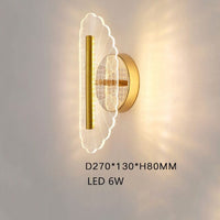 Applique murale LED Jilor Transparente et Dorée | Marco Lucetti B - Chaude