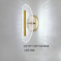 Applique murale LED Jilor Transparente et Dorée | Marco Lucetti B - Froide